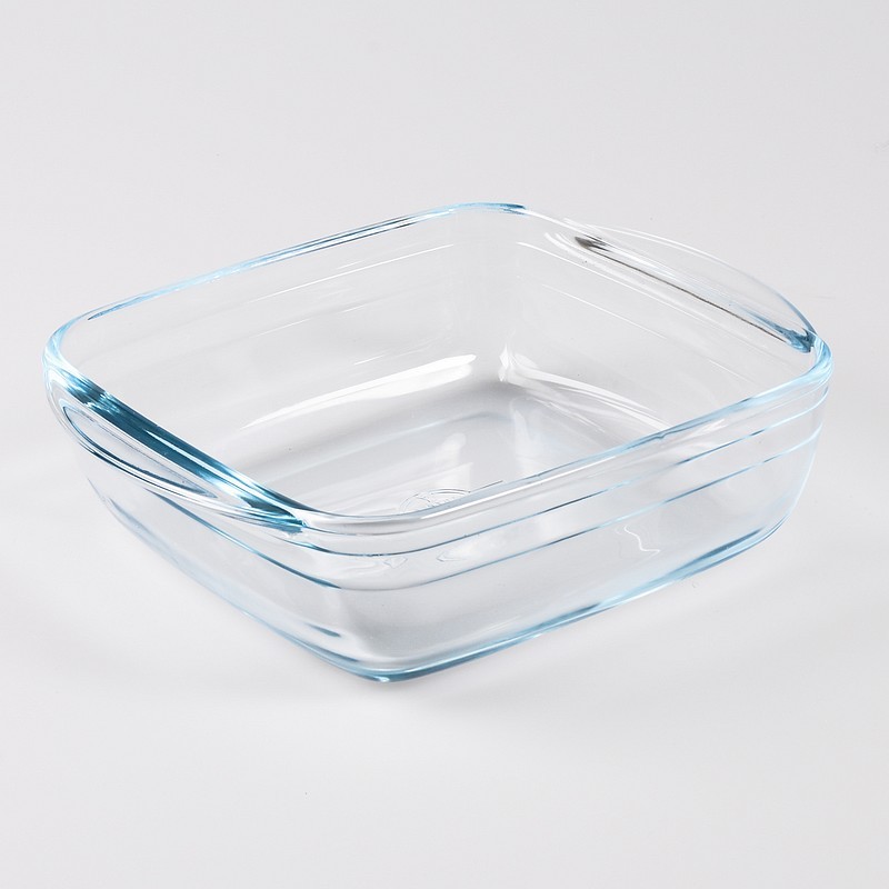 Plat carré avec couvercle Ô cuisine transparent - rouge en verre -  plastique - L'Incroyable