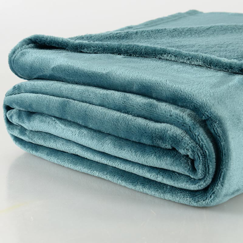 Plaid microfibre super doux 'Alaska' bleu