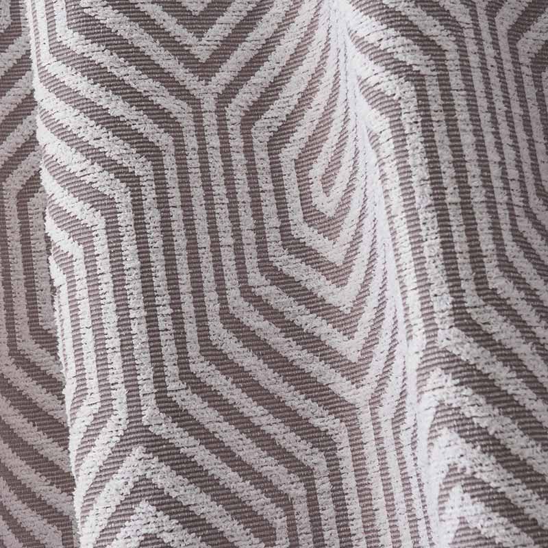 Rideau jacquard 'Keitapo' gris et blanc