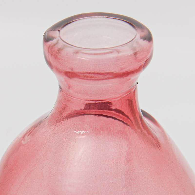 Vase 'Spiffy' en verre rose