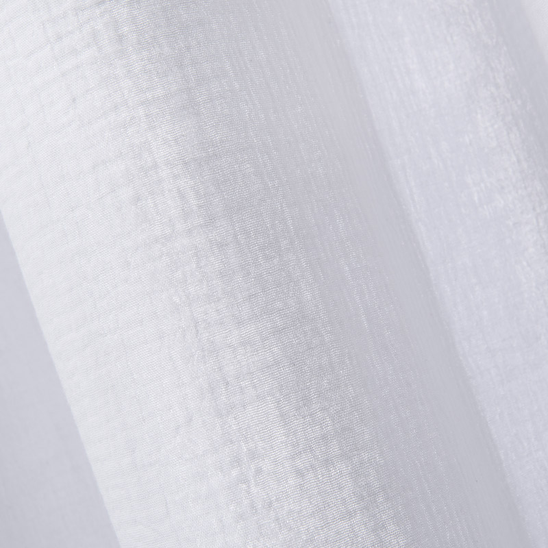 Rideau 'Idylle' en gaze de coton blanc