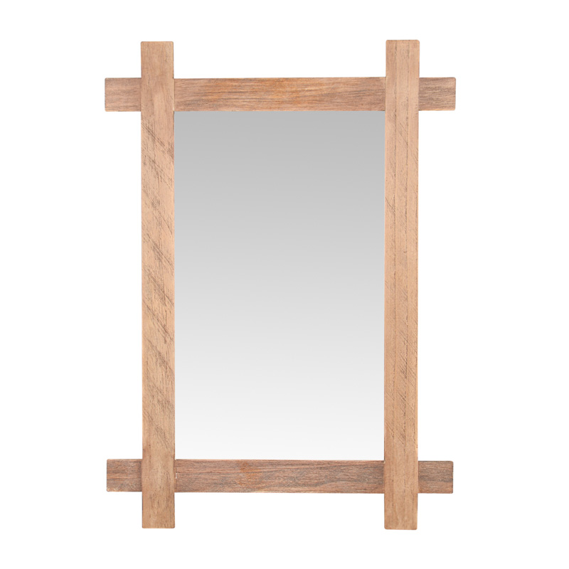 Miroir en bois rectangulaire 