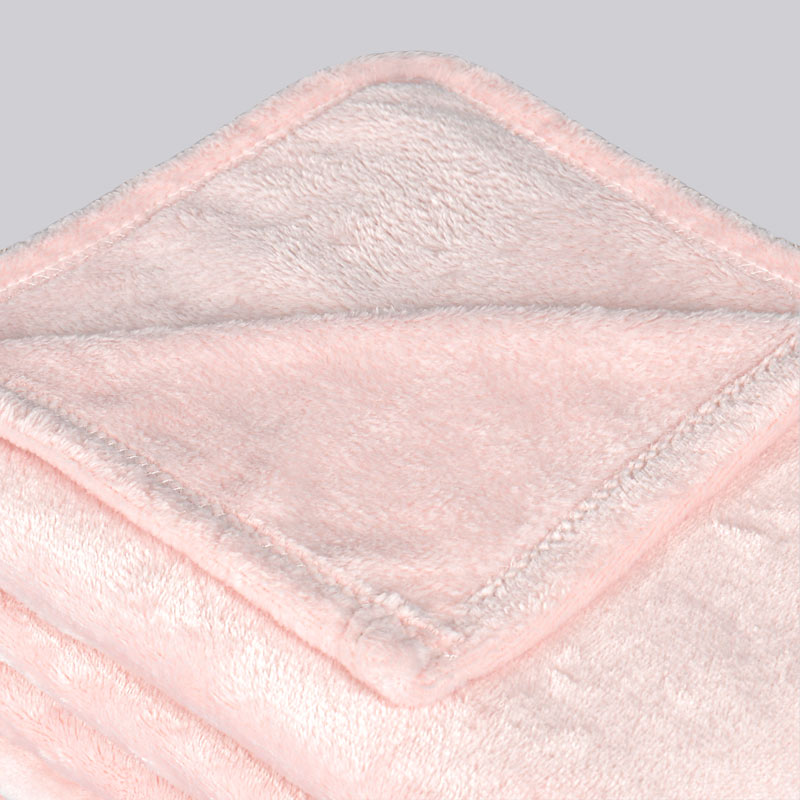 Plaid microfibre super doux 'Alaska' rose 