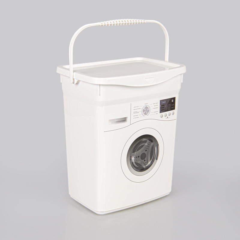 Boite pour lessive forme machine à laver - 5 L - Blanc