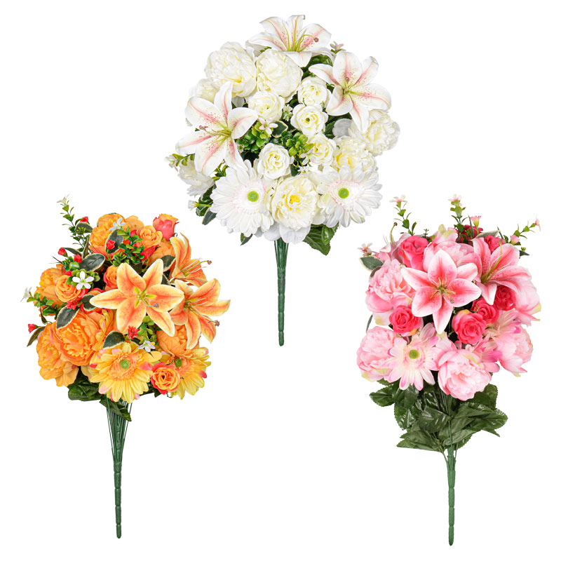 Bouquet de pivoines et lys tigre 