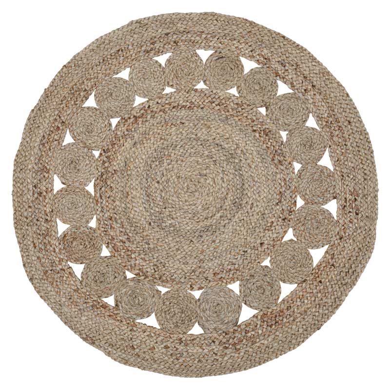 Tapis rond en jute 'Java'