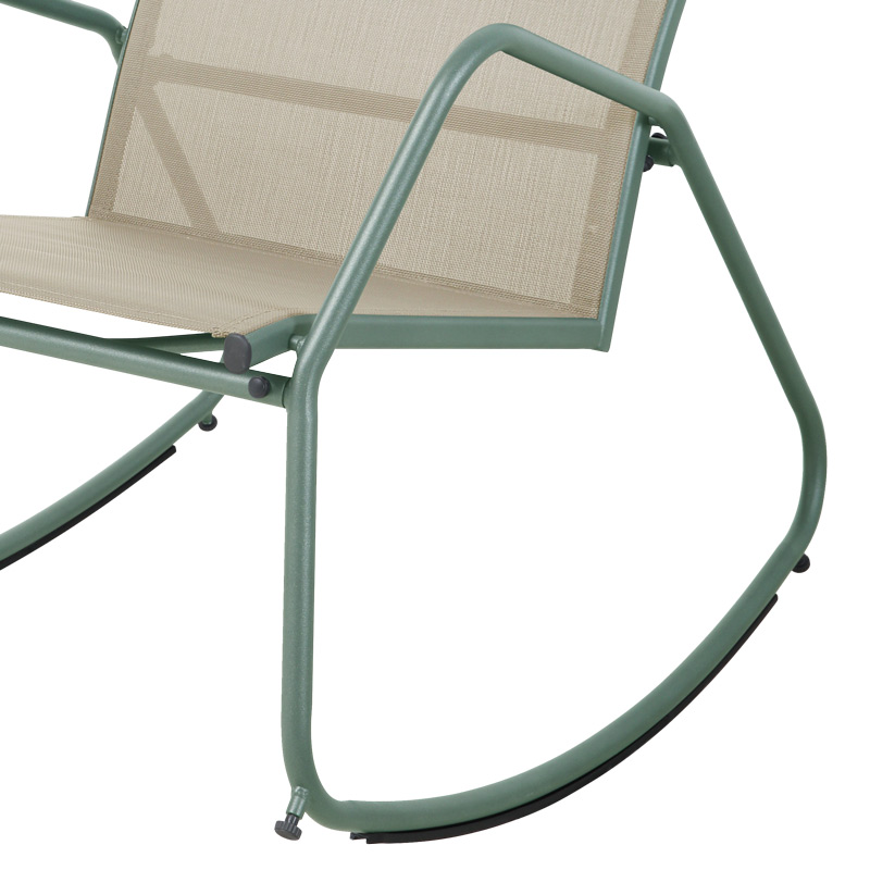 Fauteuil à bascule 'Chill' beige 