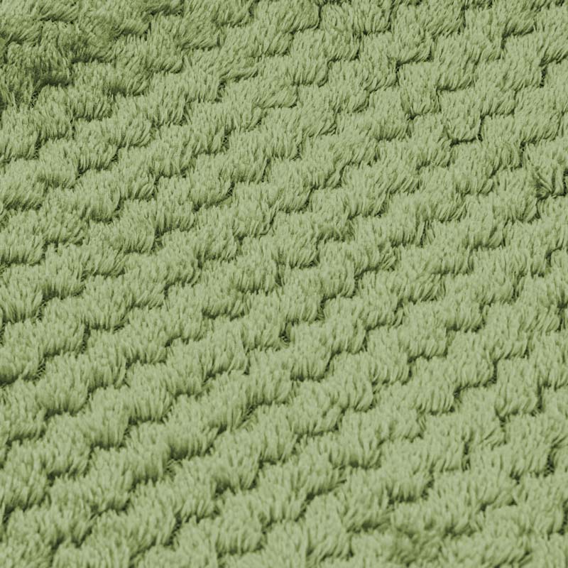 Plaid microfibre 'Zaggy' vert