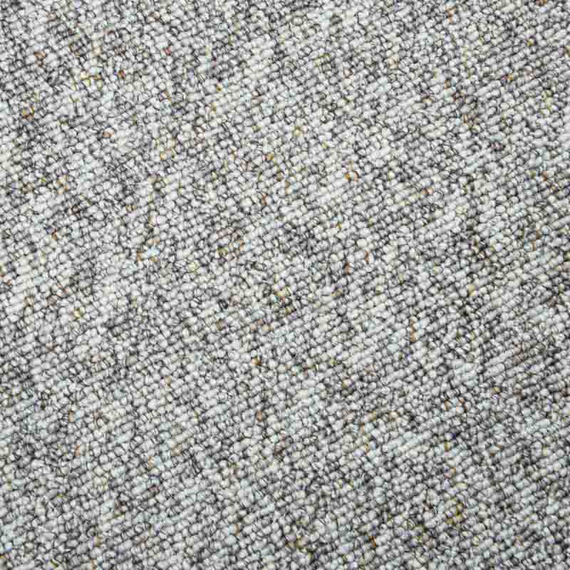 Tapis 'Pebbles' effet laine tissée gris