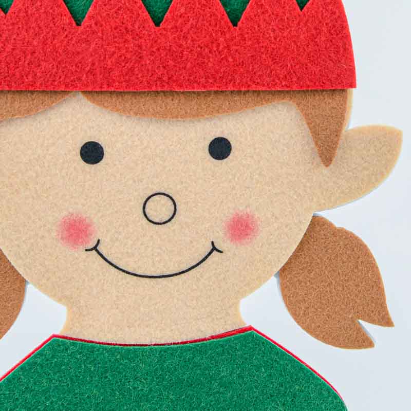 Lutin fille en 2D à poser 