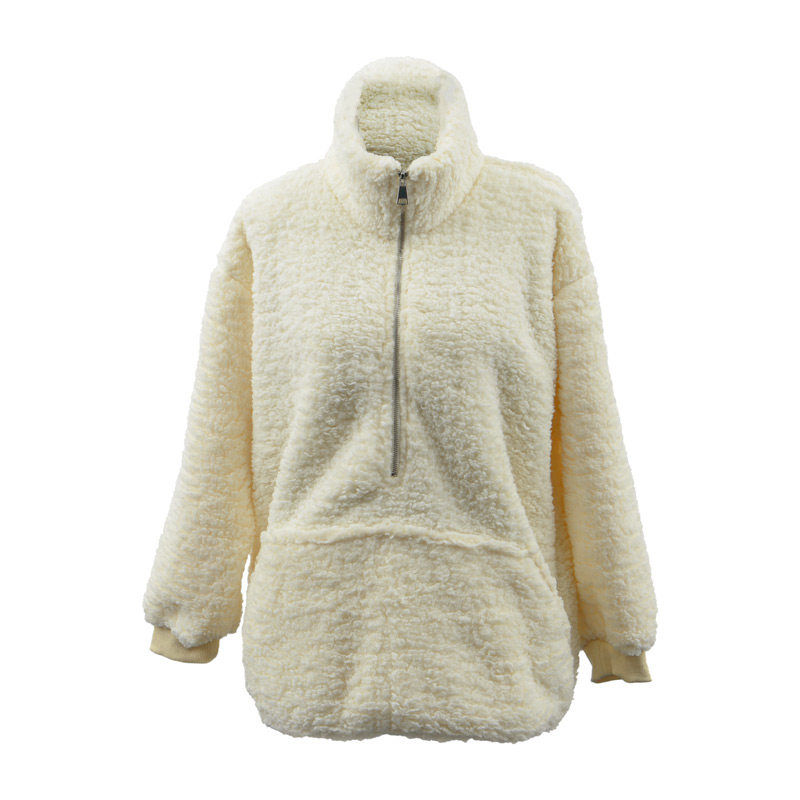 Sweat sherpa 'Homewear' écru