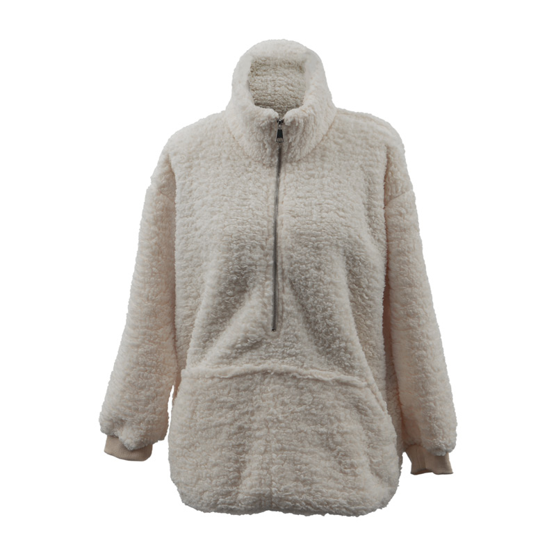 Sweat sherpa 'Homewear' beige