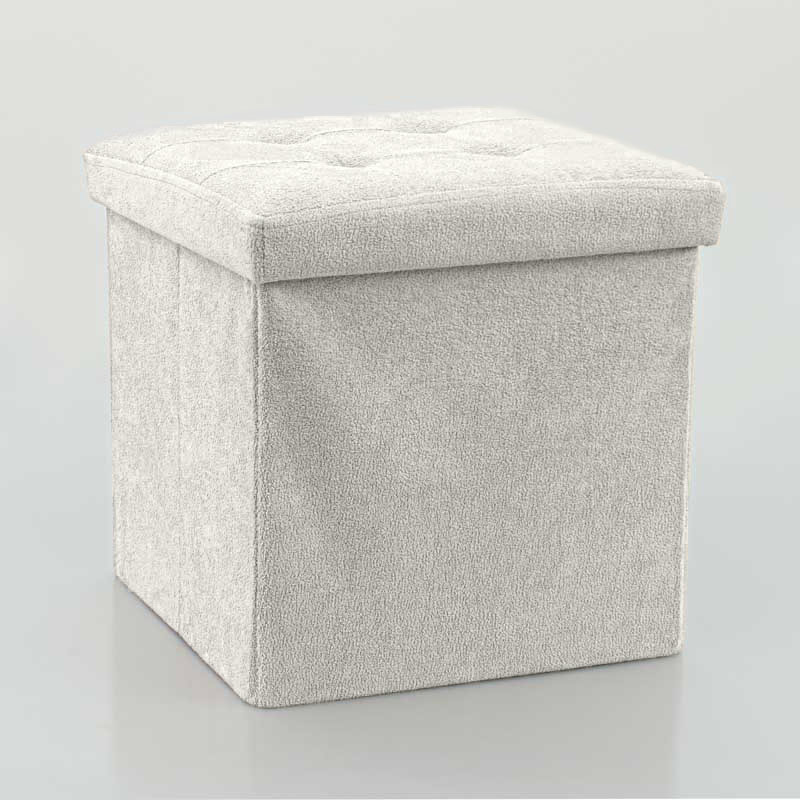 Pouf de rangement pliable carré 'Luxury' 