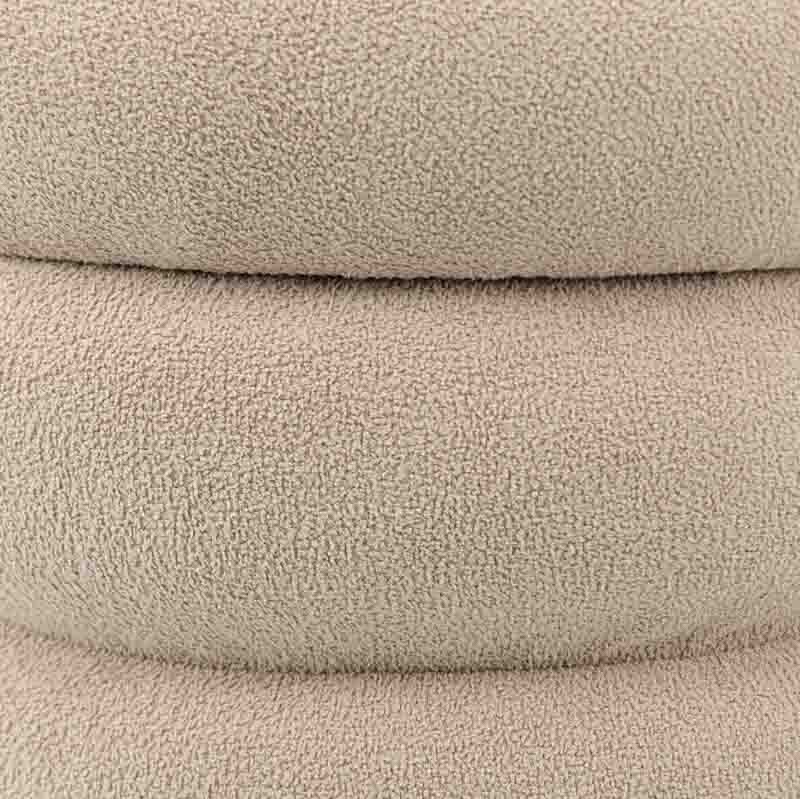 Pouf fluffy 'Luxury' beige