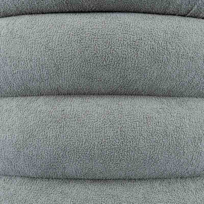 Pouf fluffy 'Luxury' gris