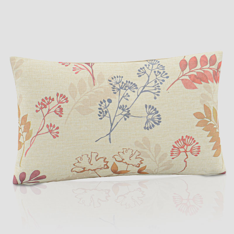 Coussin imprimé 'Lise' rose