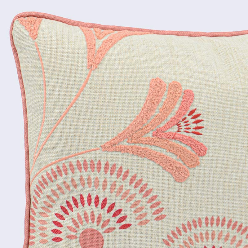 Coussin imprimé brodé 'Missy'