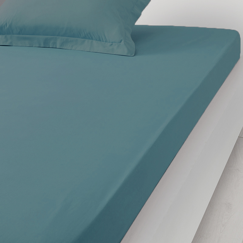 Drap housse 'Dream' bleu canard