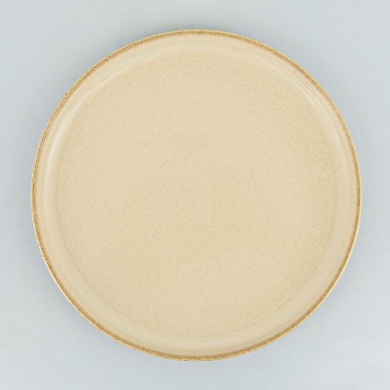 Assiette plate 'Lena' beige