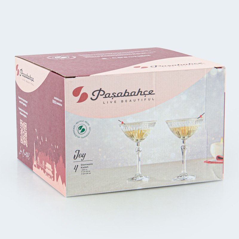 Lot de 4 verres à cocktail 'Joy' 22cl