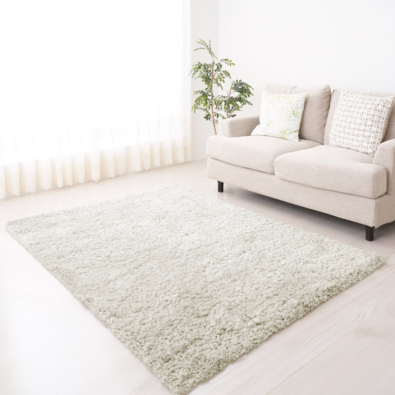 Tapis rectangulaire 'Bichgy' blanc