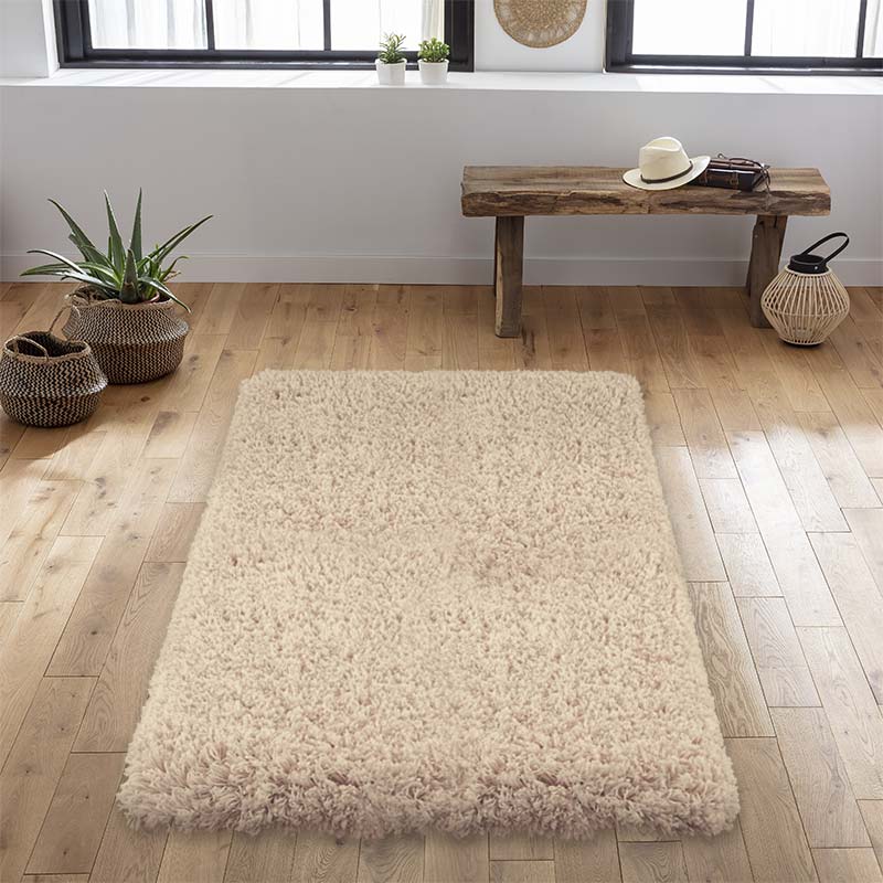 Tapis rectangulaire 'Bichgy' beige 