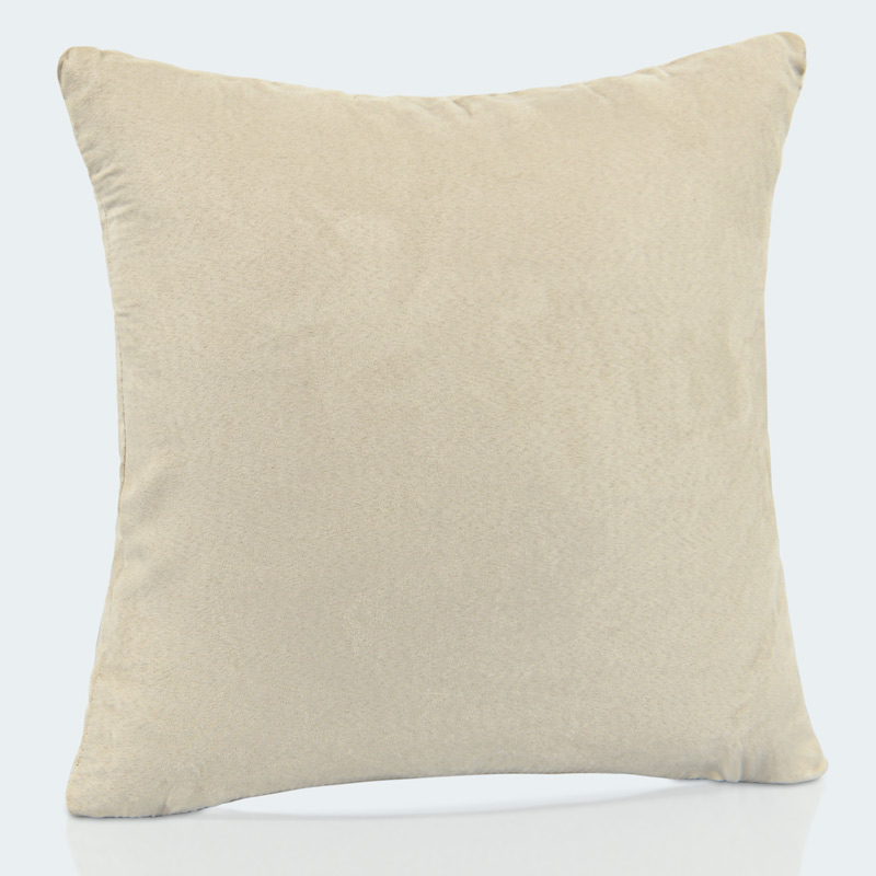 Coussin suédine 'Stormy' beige