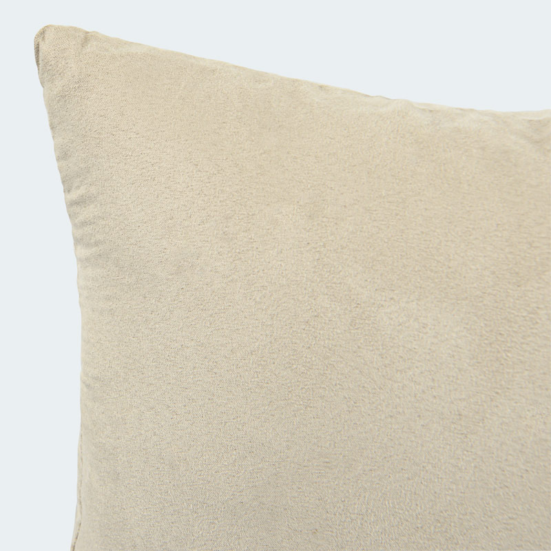 Coussin suédine 'Stormy' beige