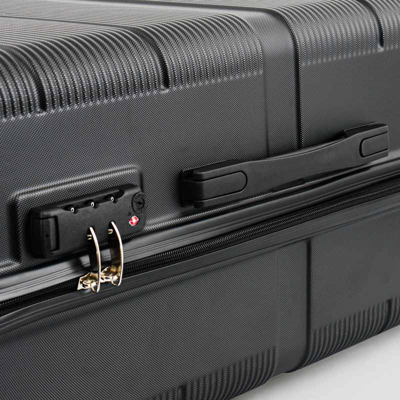 Valise 'Linea' noire 100L avec TSA