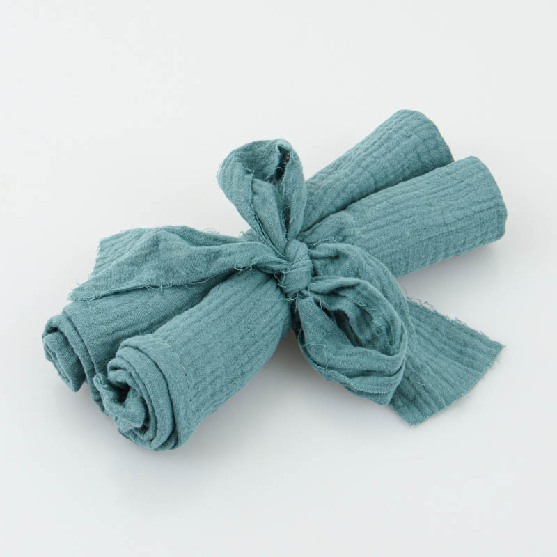 Lot de 2 serviettes de table 'Idylle' bleu