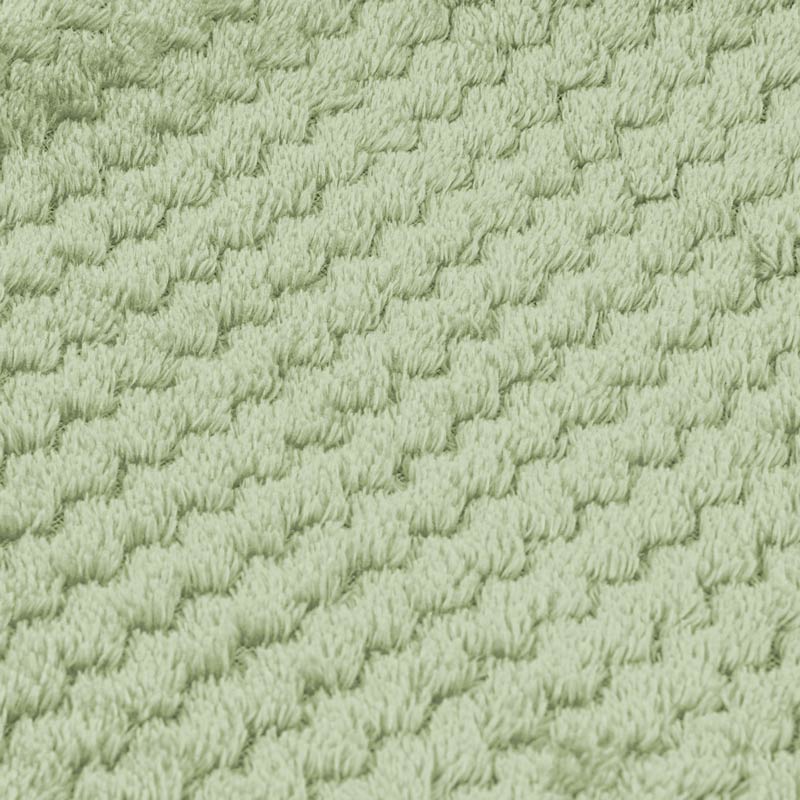 Plaid microfibre 'Zaggy' vert clair