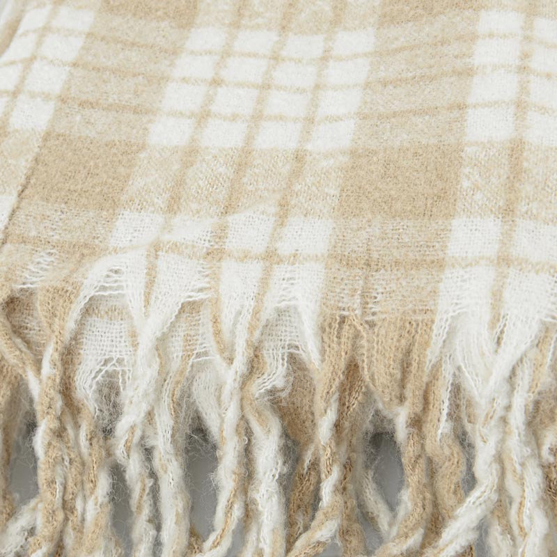 Plaid 'Cloverdale' en carreaux beige 750G