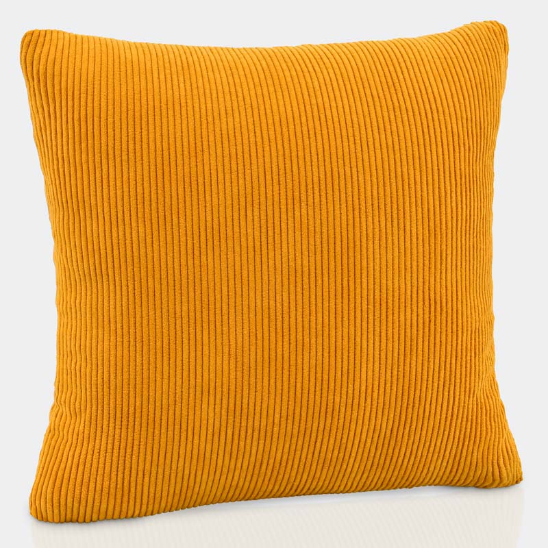 Coussin velours 'Angels' jaune curry