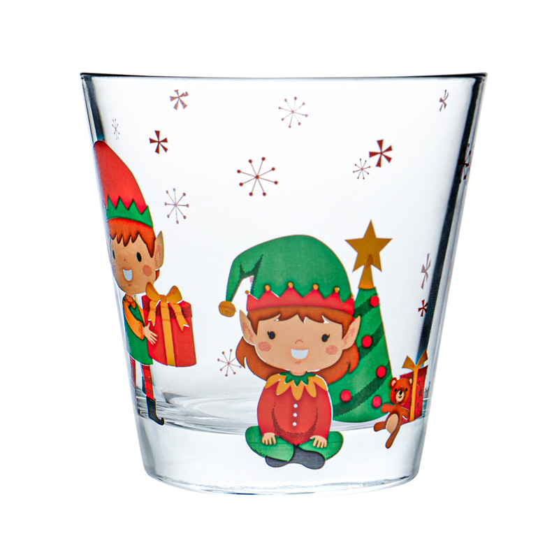 Verre bas de Noël 'Lutins' 25cl 