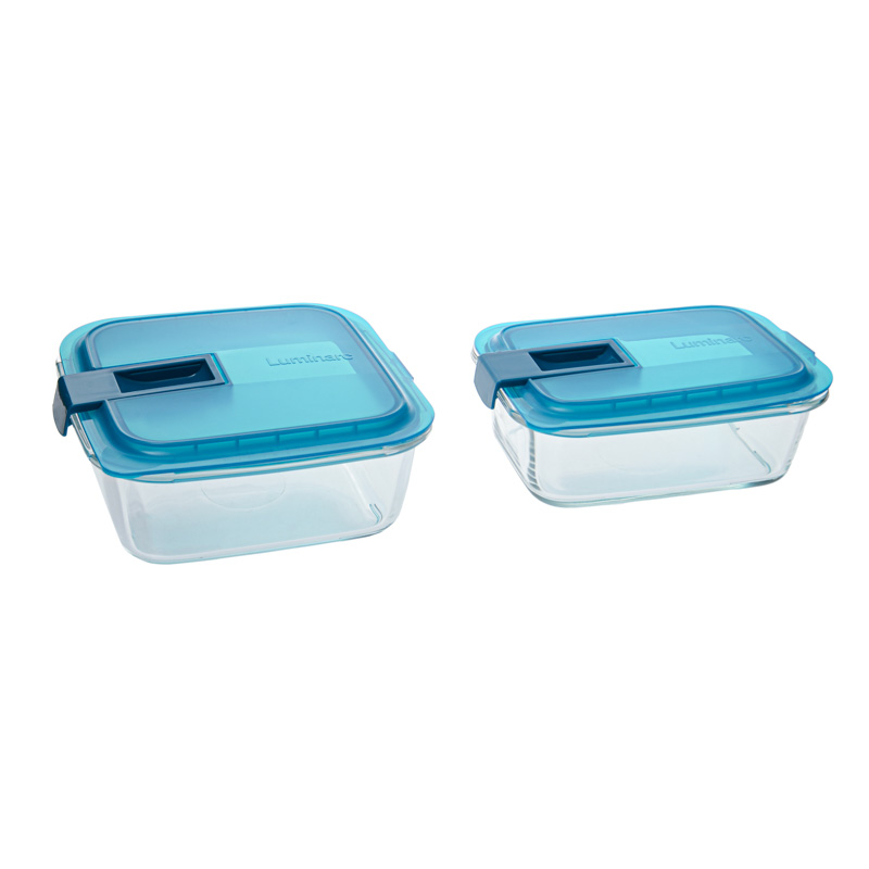 Boîte alimentaire 'Easy box' 82cl bleu lagon