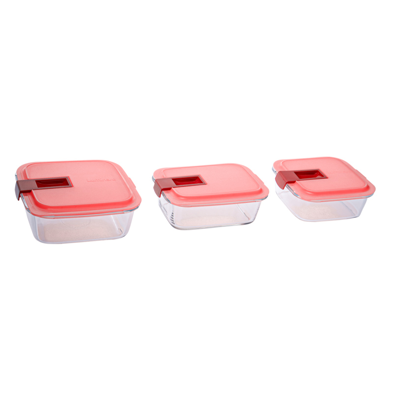 Boîte alimentaire 'Easy box' 82cl corail