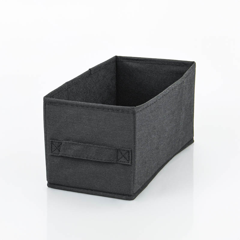 Bac de rangement pliable noir