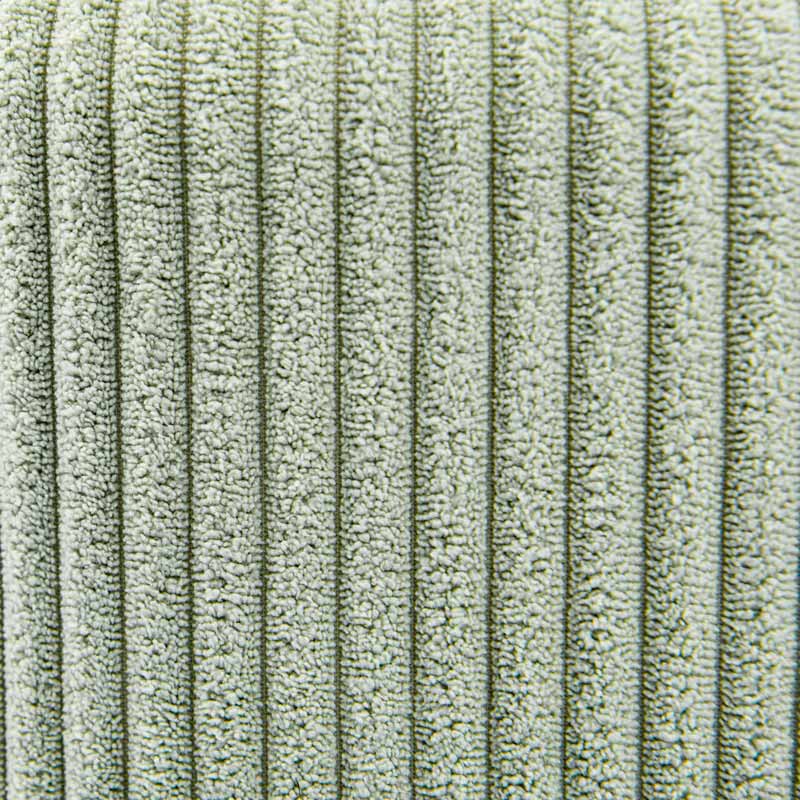 Pouf velours côtelé 'Cleo' couleur vert d'eau