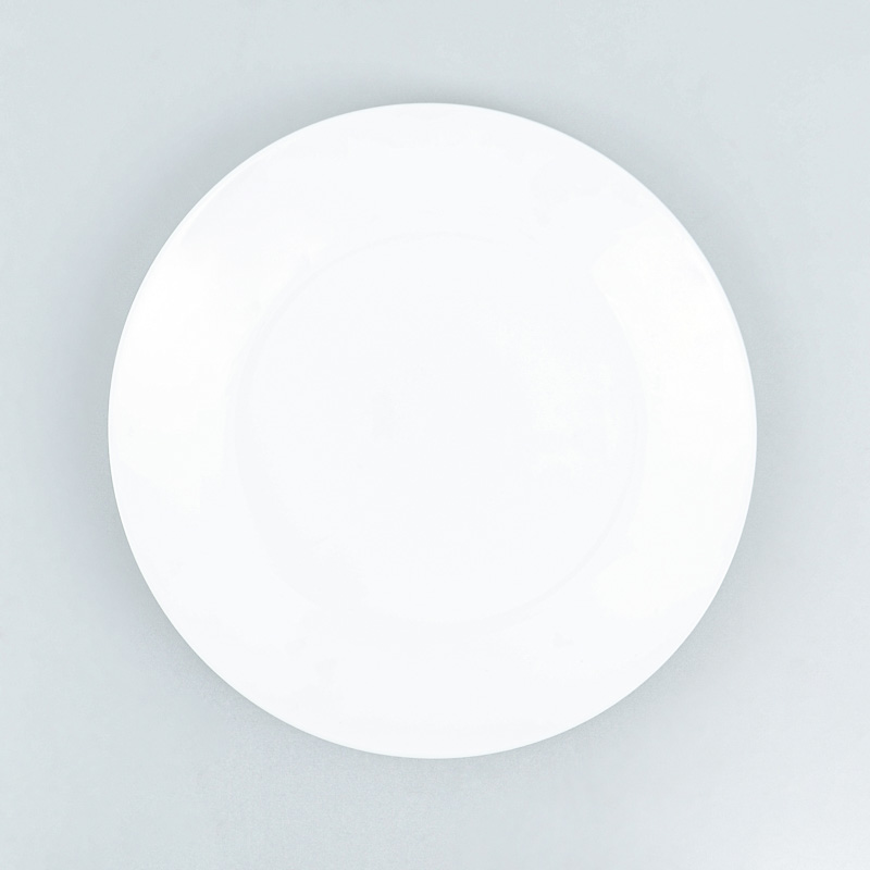 Assiette plate blanche 'Zelie'