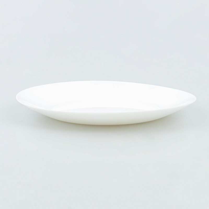 Assiette plate blanche 'Zelie'