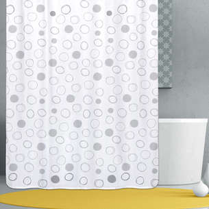 INTERDESIGN Barre pour rideau de douche blanc extensible 65.2 x